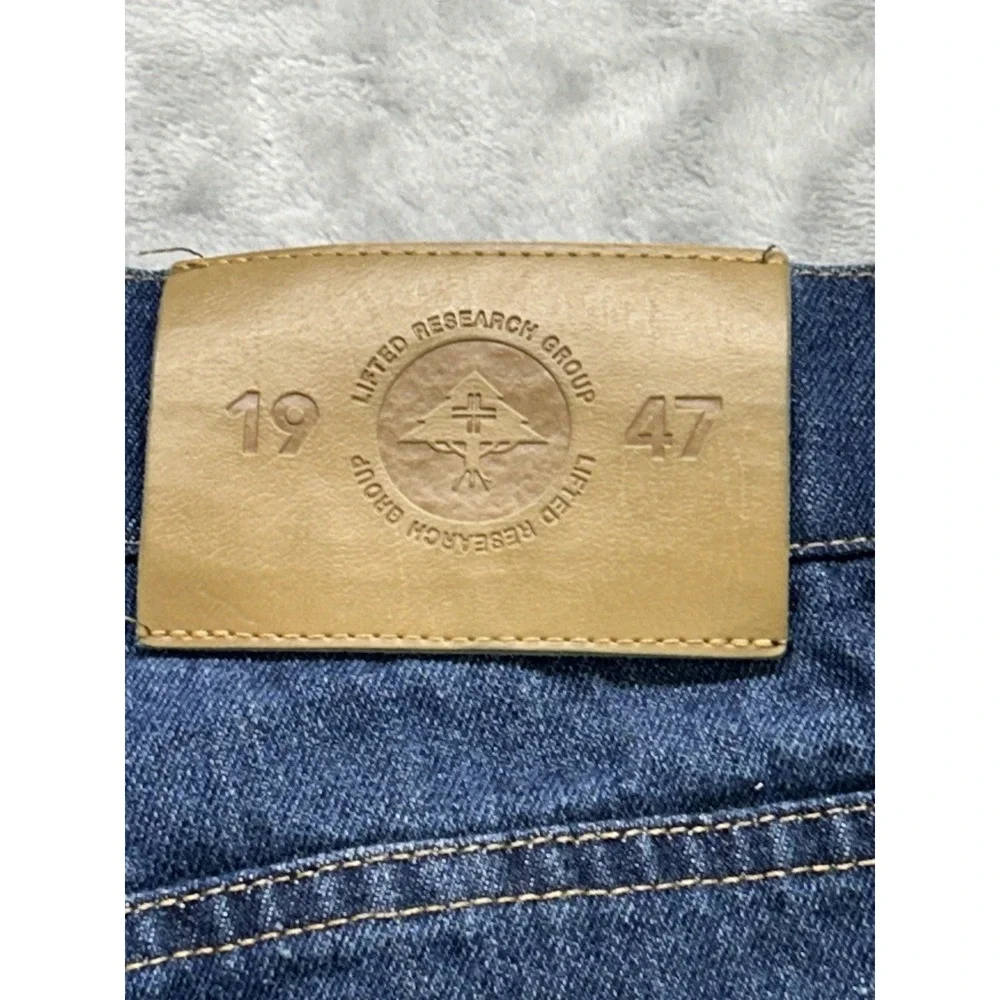LRG True Taper Jeans Men's 28x31 Dark Indigo Denim Straight Slim Grunge Street